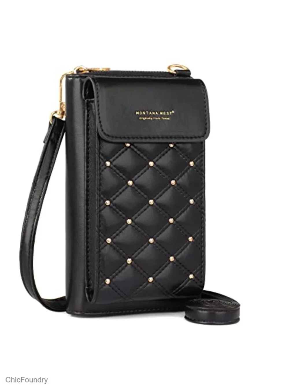 Crossbody Cell Phone Purse RFID Blocking Wallet Vegan Leather